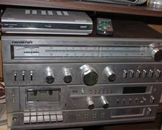 Sound Design AM FM Cassette Palyer, Digital TV Converter TIva