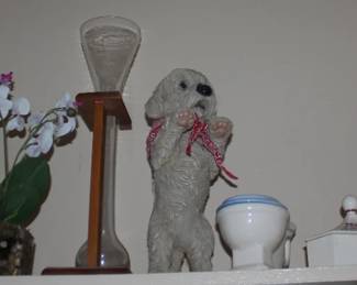 Ceramic Poodle, Covered Dish, Floral, VHS Tapes