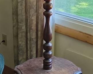 Vintage Barley Twist Floor Lamp Table