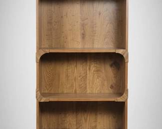 Fiveshelf oak bookcase