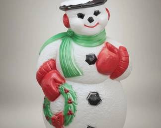 TPI Snowman Wreath Blow Mold