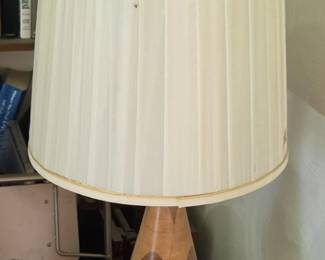 Segmented Wood Table Lamp-Total of 2