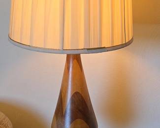 Segmented Wood Table Lamp-Total of 2