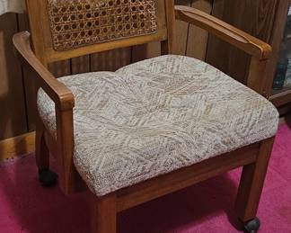 Vintage Cane Back Armchair