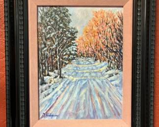 M Sidgway oil painting 