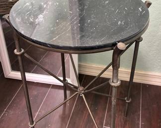 Accent marble top table