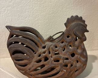 MCM wrought iron candle holder