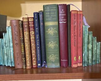 Vintage books and bookends