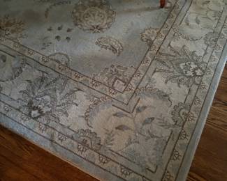 Another view of the dining room area rug