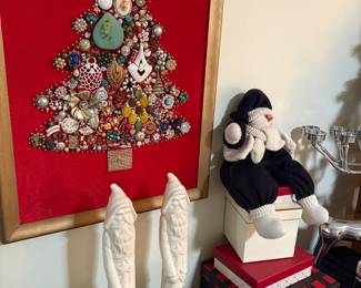 "Jewelry" Christmas tree wall art and holiday decor