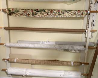 Upholstry material and rods