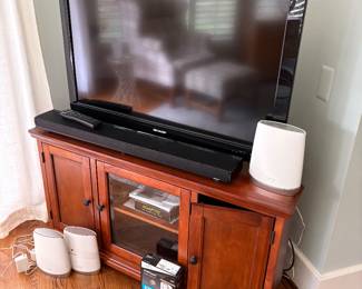 Media Console, Sharp TV, and Orbi Mesh System (3 available)