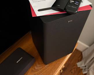 TCL soundbar and sub-woofer