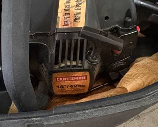 Craftsman 18" / 42 CC gas chainsaw with case
