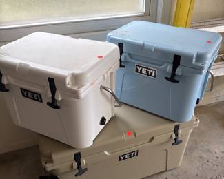 Yeti Coolers - 2 sizes - 3 colors