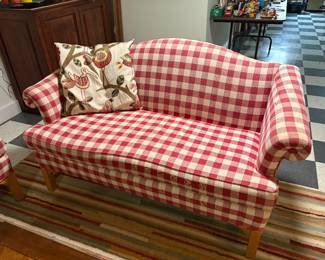 Another view of the single-cushion loveseat - great for a sunroom!