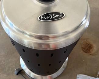 Patio heater - easy to move - has wheels