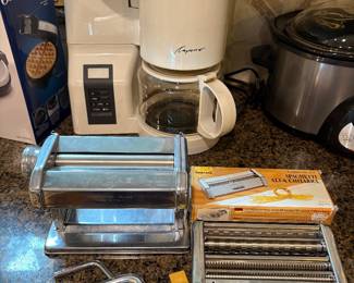 Coffee pot and pasta machine