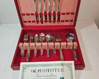 Silverplate Silverware Original Case & Slip