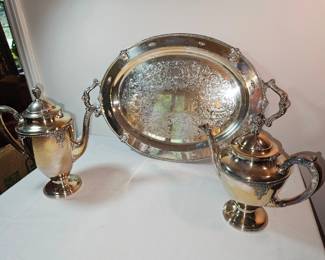 Silver Plate Serving Set