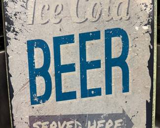 Ice Cold Beer Sign