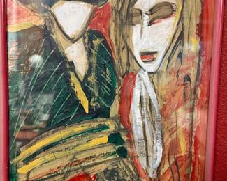 expressionist -abstract figurative artwork - original
