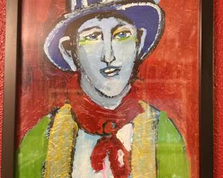 expressionist -style portrait painting