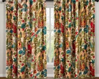 Frida Kahlo custom curtains