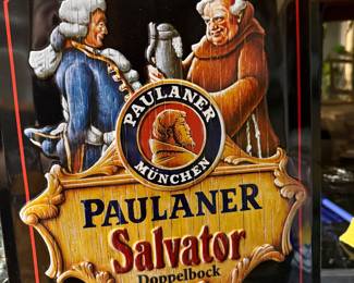 Metal beer sign Paulaner Salvator Doppelbock