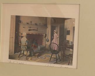 Artist Wallace Nutting-Pencil Signed "Good Night"