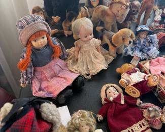 Folk-Art Porcelian Doll, Madama Alexander, Kurt S. Adler, Hallmark Doll