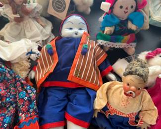 Asian Porcelain Doll, Mexican Rag Doll