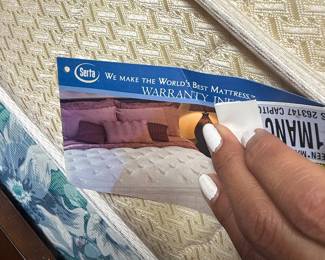 Mattress tag (guest room bed)