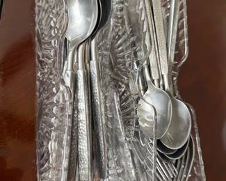 Set of stainless steel utensils