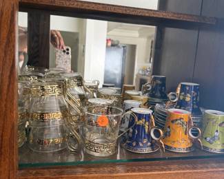 Crystal tea cups