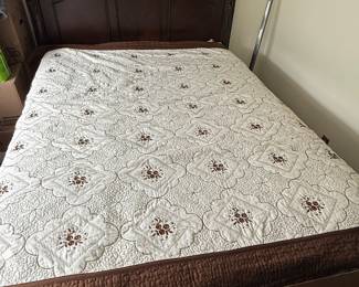 Queen bed in guest room (frame for sale as well)