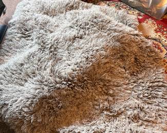 Long pile wool rug