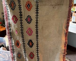 Handwoven kilim/tribal storage/grain bag