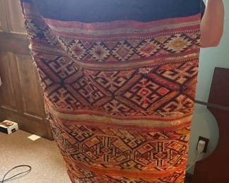 Vintage handwoven Kilim/Tribal storage bag