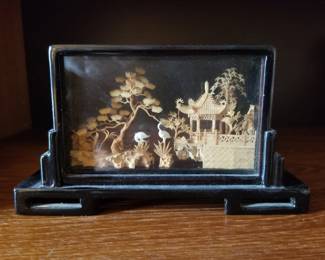 Chinese cork 3D diorama. 