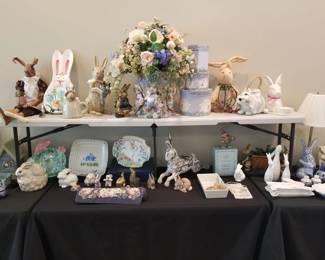 Rabbit and bunny figurines and decor