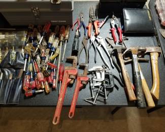 Assorted hand tools 