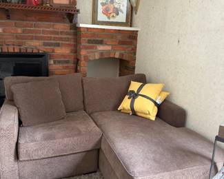 Sofa with chaise lounger 