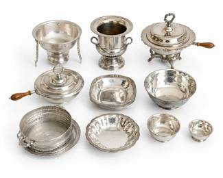 87 VintageSilverplateServingWareMixedCollection