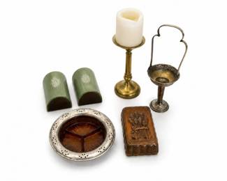 156 VintageHomeDcorLotBrassCopperGlassMore