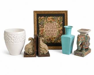 17 VintageDecorativeHomeDcorLotPotteryArtAccents