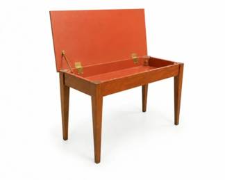 43 MidCenturyModernLiftTopPianoBench