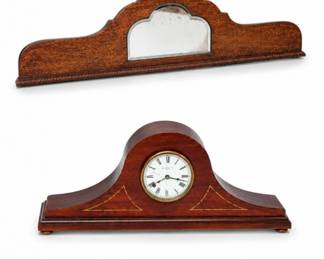 76 BombayClockShelfLargeMantelMirrorDecorSet