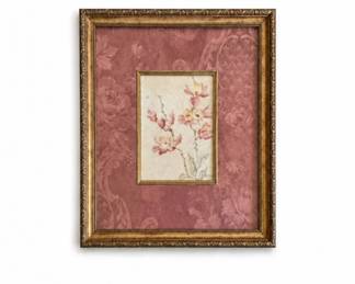 154 FramedFloralWatercolorPrintSignedBlumWallArt