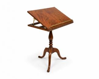 33 MaitlandSmithMahoganyAdjustableReadingTable